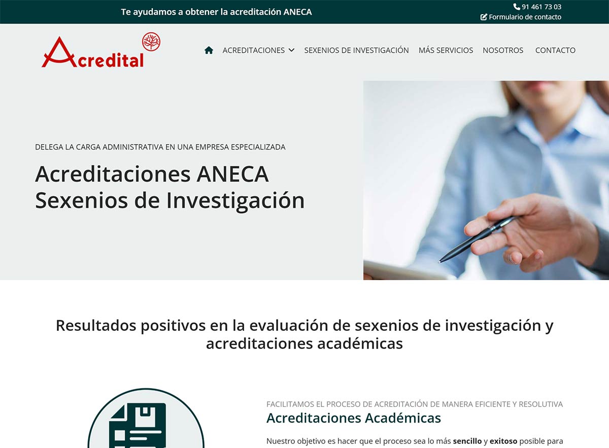Página web en Carabanchel: Acredital. Nueva referencia de Azaelia